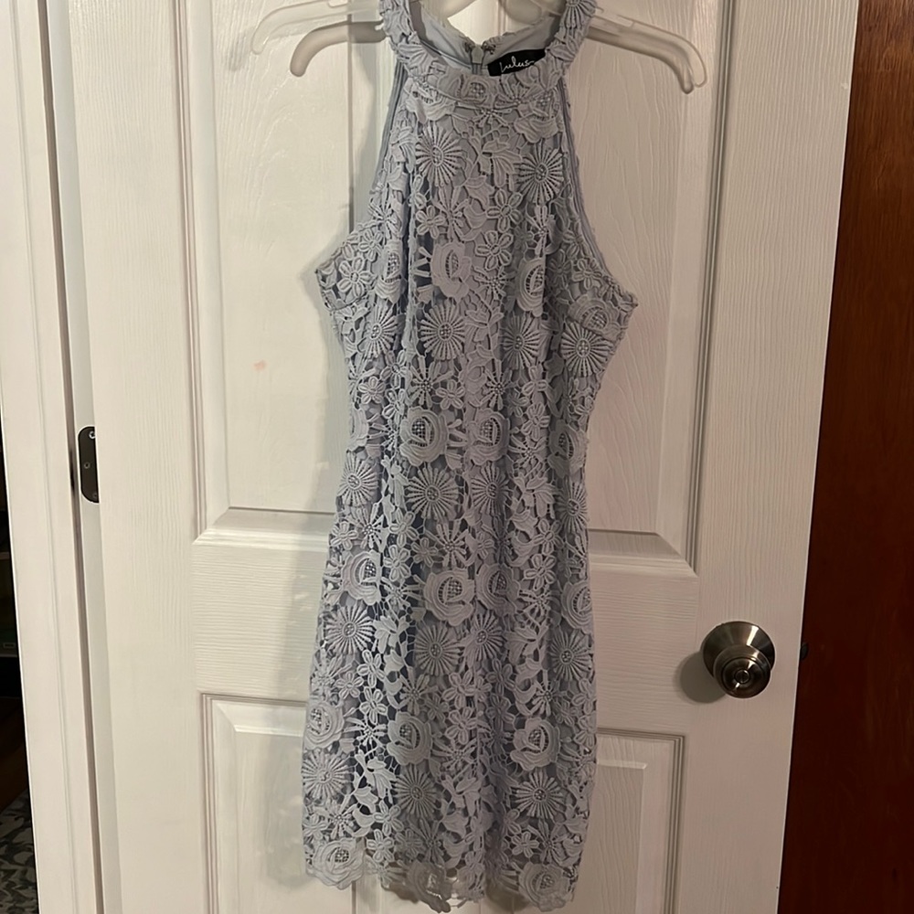 Light blue lace Lulus dress